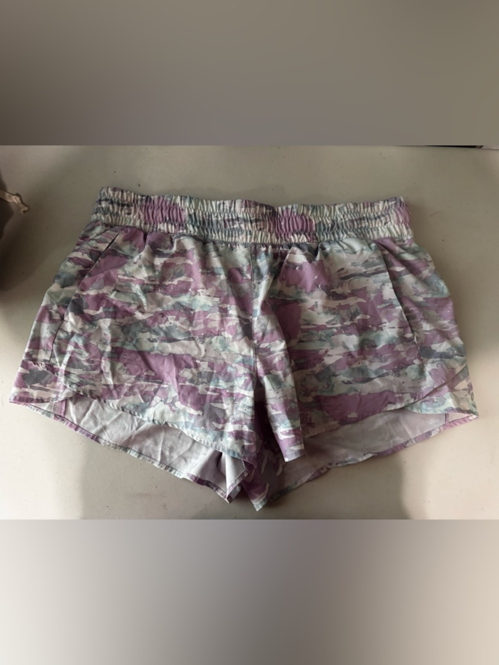 Avia Lavender Camo Running Shorts